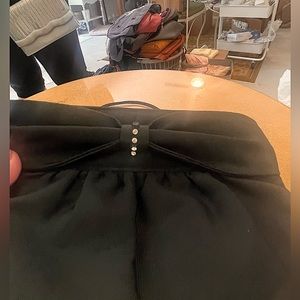 20% off listed price. Vintage black cloth dress clutch purse